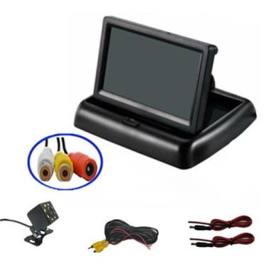 Imagem de Monitor de carro Monitor de 4.3in Para Câmera de Visão Traseira Dobráv