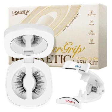 Imagem de Cílios magnéticos LASHVIEW Natural Look com aplicador, 2 pares