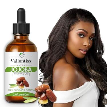 Imagem de Óleo de jojoba orgânico – Óleo corporal natural e óleo de massagem, spray corporal para todas as pele, cabelos e unhas, prensado a frio e sem hexano (óleo de jojoba, 50 ml)