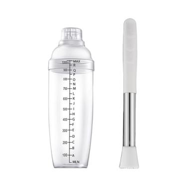 Imagem de SiaBiced Conjunto de coqueteleira com leite de rua, kit prático com misturador de bebidas manual para bar, presente, restaurante, viagem, 1000 Ml