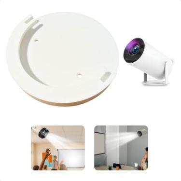 Imagem de Suporte Projetor HY300 HY300PRO Parede Teto Ajustável Seguro Estável Apresentação Sala Escritório (Branco)