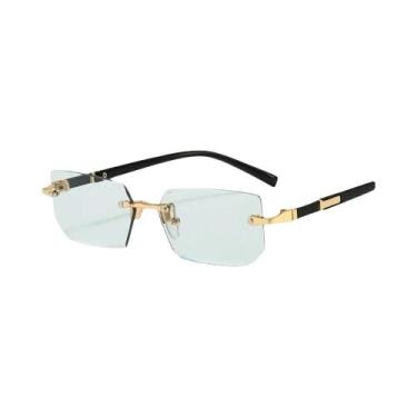 Imagem de Óculos De Sol Femininos Sem Armação Quadrados Coloridos Estilo Europeu