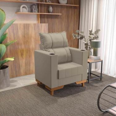 Imagem de Poltrona Reclinável Kappesberg Florenza Suede Bege