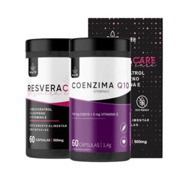 Imagem de Kit Longevidade Coq10 + Resveratrol + Licopeno + Vitamina E - 60 Softgels