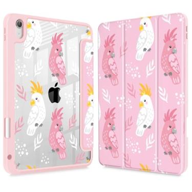 Imagem de Lepeoac Capa para iPad de 11 polegadas A16 2025 geração 11ª / iPad 11 polegadas 2022 10ª geração, porta-lápis embutido com capa à prova de choque, capa traseira transparente transparente, despertar