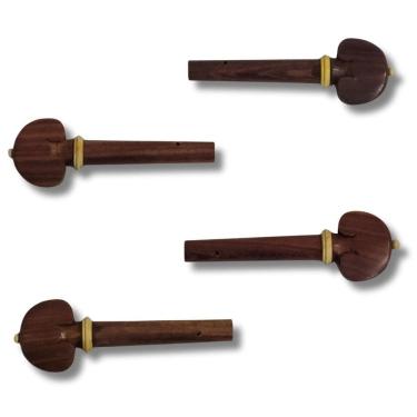 Imagem de Cravelha Violino Rose Wood Zellmer Kit Com 4