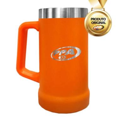 Imagem de Caneca Ppa Aço Inox Térmica Grande Bebidas Geladas 710ml