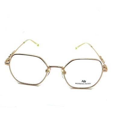 Imagem de Óculos de Sol Morena Rosa Rose Brilho Aro Fechado 51mm