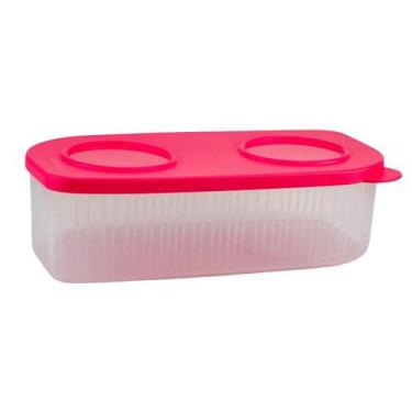 Imagem de Tupperware Fresh Box Retangular 1L Rosa Flamingo - Armazenamento de Al