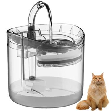 Imagem de Bebedouro Fonte de Agua Cao Gato Cachorro Pet 2 Litros Animal de Estimaçao Filtro Agua Fresca USB Silencioso Automatico