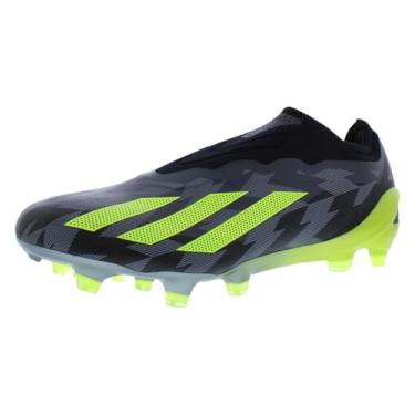 Imagem de adidas Chuteira de futebol masculina Crazyfast .1 Laceless Fg, Core Black/Team Solar Yellow/Grey Five-Black, 8 Women/7 Men
