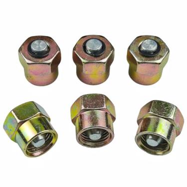 Imagem de Kit de tampa de bloqueio de injetor de combustível de 14 mm, 6 peças, compatível com Dodge Ram Cummins 5.9L 2003-2007 e Chevy GMC Duramax 6.6L 2001-2005 Substitui 9011 EN-47589-1