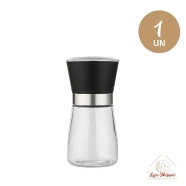 Imagem de Moedor de Sal e Pimenta Gourmet Vidro e Inox 200ml Tempero - FWB, 1 un