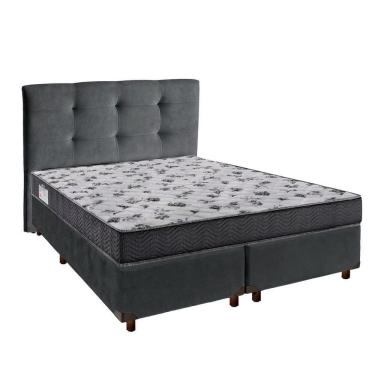 Imagem de Cama + Box Blindado E Colchão Ortobom D33 Casal - Iso100 + Cabeceira