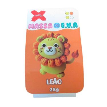 Imagem de Massa de EVA em pote 28g 4 cores Leão - Gatte