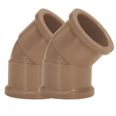 Imagem de Kit 2 joelho 45 soldavel 25mm amanco