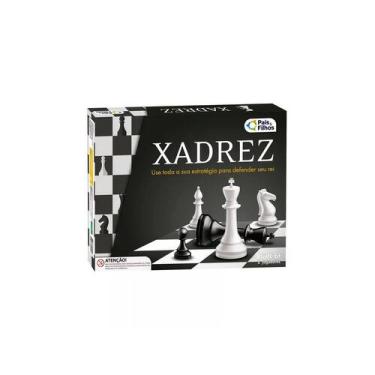 Imagem de Jogo xadrez peças plásticas com tabuleiro - pais e filhos 11551