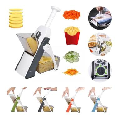 Imagem de Cortador Multifuncional 5 Funções Fatiador Legumes Mandoline