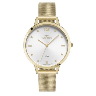Imagem de Relógio Technos Feminino Ref: 2035nbf/1k Elegance Mesh Dourado