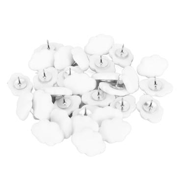 Imagem de YOUTHINK Cloud Push Lindos Alfinetes de Nuvem Decorativos, Lindos Tachinhas de Resina Decorativa para Quadros de Avisos de Cortiça, Uso Multiuso para Estudantes de Home Office