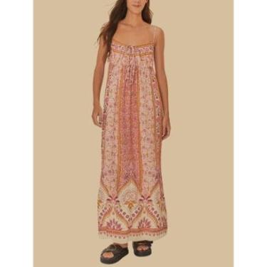 Imagem de Vestido Cropped Estampado No Meu Jardim Farm Cor:;Tamanho:GG-Feminino