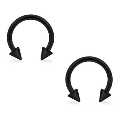 Imagem de Anel de nariz de touro, 16G, bola/pontas de ferradura, argola de nariz, cartilagem, narina, septo, sobrancelha, lábio, umbigo, barriga, mamilo, piercing hélice, tragus, torre, aço inoxidável, para