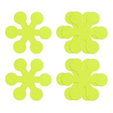 Imagem de 6 adesivos antiderrapantes para banheira, chuveiro, piso, 8 cm, antiderrapante, fita adesiva, floco de neve, estilo decalque para banheiro, cozinha, banheira, escadas, grama, verde