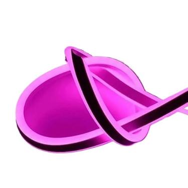 Imagem de Fita de LED Mangueira Neon 5 Metros IP65 Flexível Com ou Sem Fonte 8 Cores(Rosa,Sem Fonte)