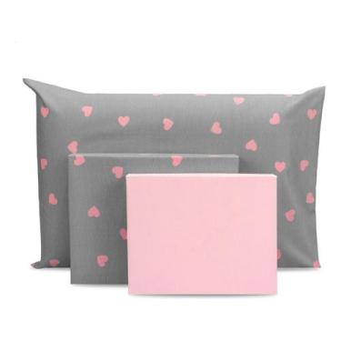 Imagem de Lençol Solteiro 3pçs Elástico Estampado Percal 180 Fios 2025 - Bem Me 