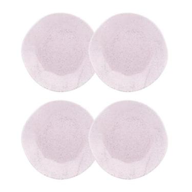 Imagem de Conjunto 4 Pratos Fundo 22,5cm Ryo Pink Sand Porcelana Oxford