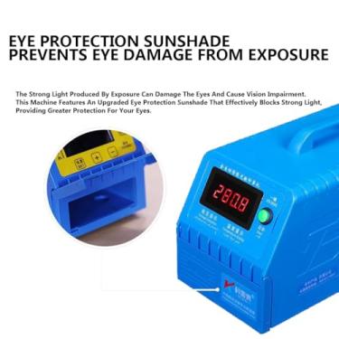 Imagem de KKSOUFX MáQuina Para Fabricar Retratos Con Sellos Fotosensibles,Para Fabricar Sellos Fotosensibles Con Pantalla Led, Potencia De FotolitografíA De 13200 A 39600 Julios Para Sellos De Dibujos Animados