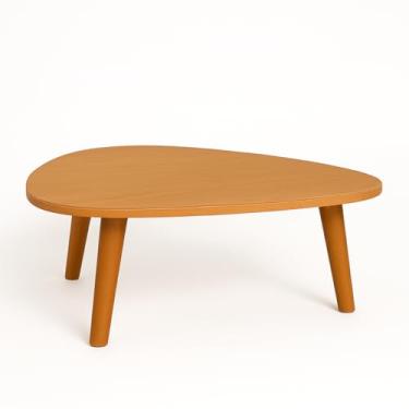 Imagem de Mesa De Centro Cora Design Orgânico Madeira Mdf Sala Apoio P