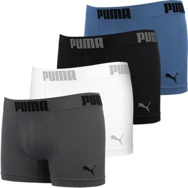 Imagem de Kit 4 Cuecas Boxer Puma Masculina Box Poliamida Cueca Sem Costura Conf