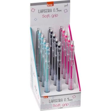 Imagem de Lapiseira 0,5mm, BRW, Soft Grip, Plástica, Sortido, Display com 12