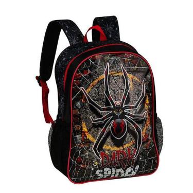 Imagem de Mochila Infantil Escolar Aranha Dark Spider Costas 40Cm 20L