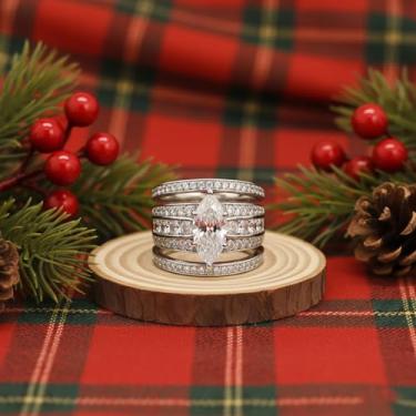 Imagem de 1 anel quadrado geométrico incrustado brilhante para mulheres requintadas joias finas vida diária namoro decoração para festa de formatura, Cobre, Sem pedra preciosa