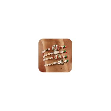 Imagem de KummerSaprk Pulseiras de Natal para mulheres, pulseira da amizade, joias de Natal, Large, Sem Pedra Preciosa