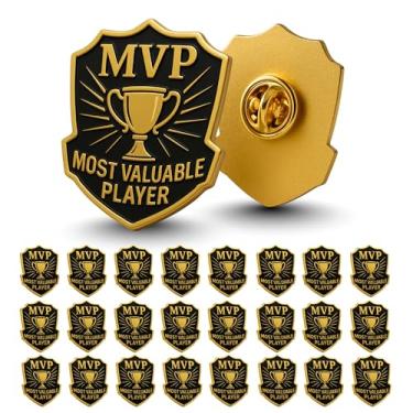 Imagem de 24 peças de alfinetes de lapela GOAT & MVP PADRE, Small, Metal, Sem Pedra Preciosa