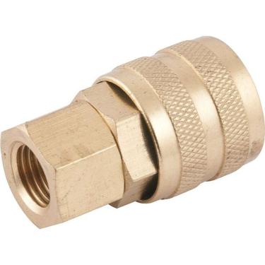 Imagem de Engate Rápido Fêmea 1-4" Npt Latão Com Rolete - Vonder