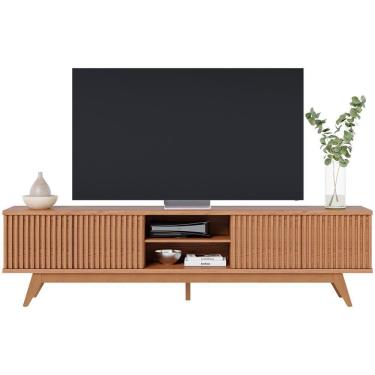 Imagem de Bancada Rack Tv 75 Pol 218 Cm Fortaleza Freijo Clb Freijo