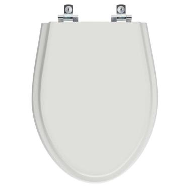 Imagem de Assento Sanitário Soft Close Alpinia Cinza Claro Para Vaso Fiori