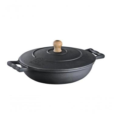 Imagem de Frigideira Com Alça De Ferro E Tampa De Ferro 2,9 Lts 26 Cm.