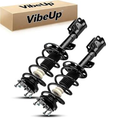 Imagem de VibeUp Amortecedores dianteiros 172620 172621 para Ford Explorer 2011 2012 2013 FWD, 2011-2013 Explorer Conjunto de 2 amortecedores dianteiros com mola helicoidal