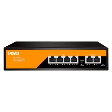 Imagem de Switch Poe 4 Portas Haiz + 2 Uplink 10/100 Fast P/ Camera Ip
