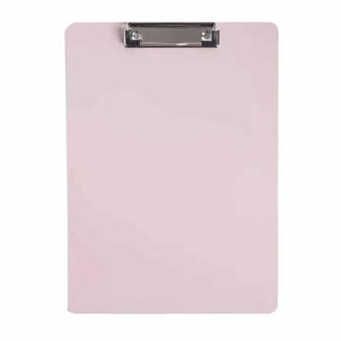 Imagem de Prancheta A4 Suporte para documentos de mesa resistente e espesso Placa de escrita para organização de escritório escolar Material plástico Leve Durável Superfície à prova d'água (Rosa claro)