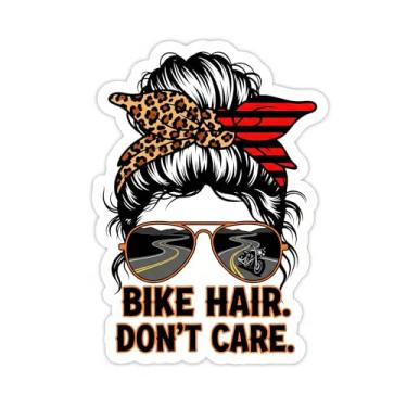 Imagem de (2 peças) Adesivo de bicicleta Don't Care, decalque de bicicleta, adesivo de decalque de vinil à prova d'água de 11,4 cm para laptop, para-choques, capacete, janela de carro