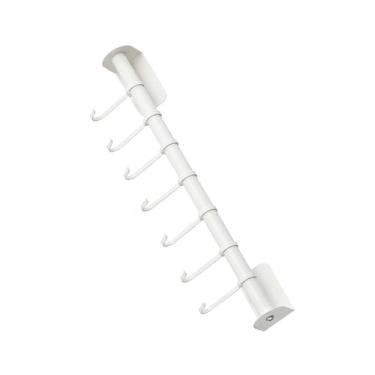 Imagem de Organizador de Rack de Trilho de Cozinha, Rack de Suspensão de Utensílio, Haste de Cabide de Trilho de Aço Carbono Montado na Parede, Suporte de Tampa de Panela para Facas