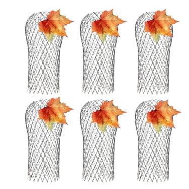 Imagem de Pacote com 6 protetores de calha de alumínio ajustáveis de 8,5 cm – Filtro de filtro de folha expansível, protetor de calha resistente para evitar folhas, detritos e entupimentos, capas de calha de