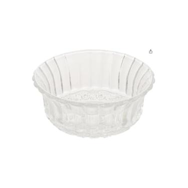 Imagem de Lucy Conjunto de 6 Bowls em Vidro Transparente, 300ml, 10,5cm Diâmetro x 6,5cm Altura, para Saladas, Sobremesas e Petiscos