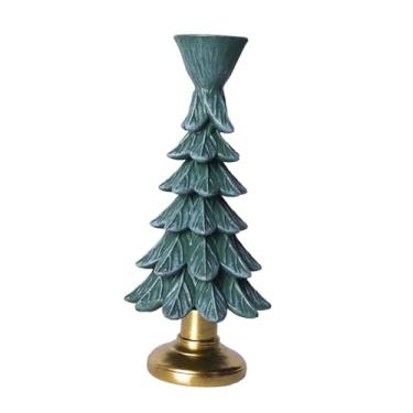 Imagem de Fxzqgnh Castiçal em Formato de árvore de Natal, Decoração Natalina, Enfeite, Castiçal, Decoração de Mesa para Sala de Jantar, Casa, Festas de Fim D, 7 Cm X 7 Cm X 16.6